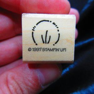 Light Bulb Wood Mounted Stamp 1" X 1"